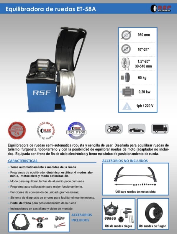 Equilibradora de Ruedas Automática RSF - Imagen 4
