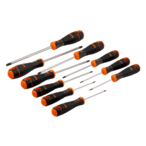 Juego de destornilladores BahcoFit Torx® con mango de goma - 10 piezas