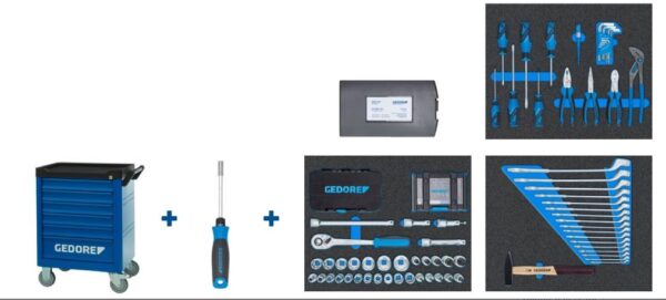 Carro de herramientas Gedore workster smartline con surtido de 172 herramientas - Imagen 2