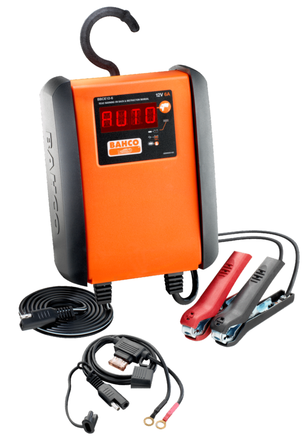 Cargador / Mantenedor electrónico de 10A para baterías de 12 V Bahco