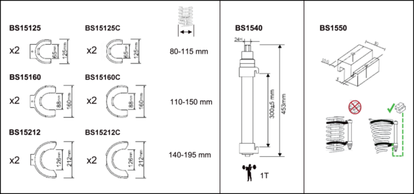 Compresor de muelles Bahco - Imagen 2