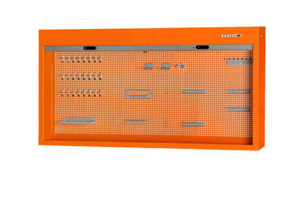 Armario con panel de herramientas Bahco 1,8m. Naranja/azul - Imagen 3