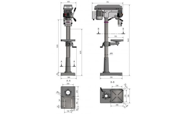 Taladro de columna y sobremesa Optimum - Imagen 2