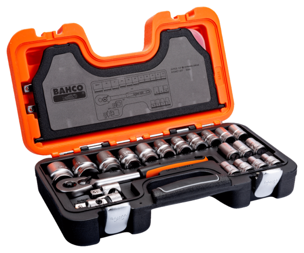 Maletín con juego de vasos de 1/2" S240 Bahco, 24 piezas - Imagen 2